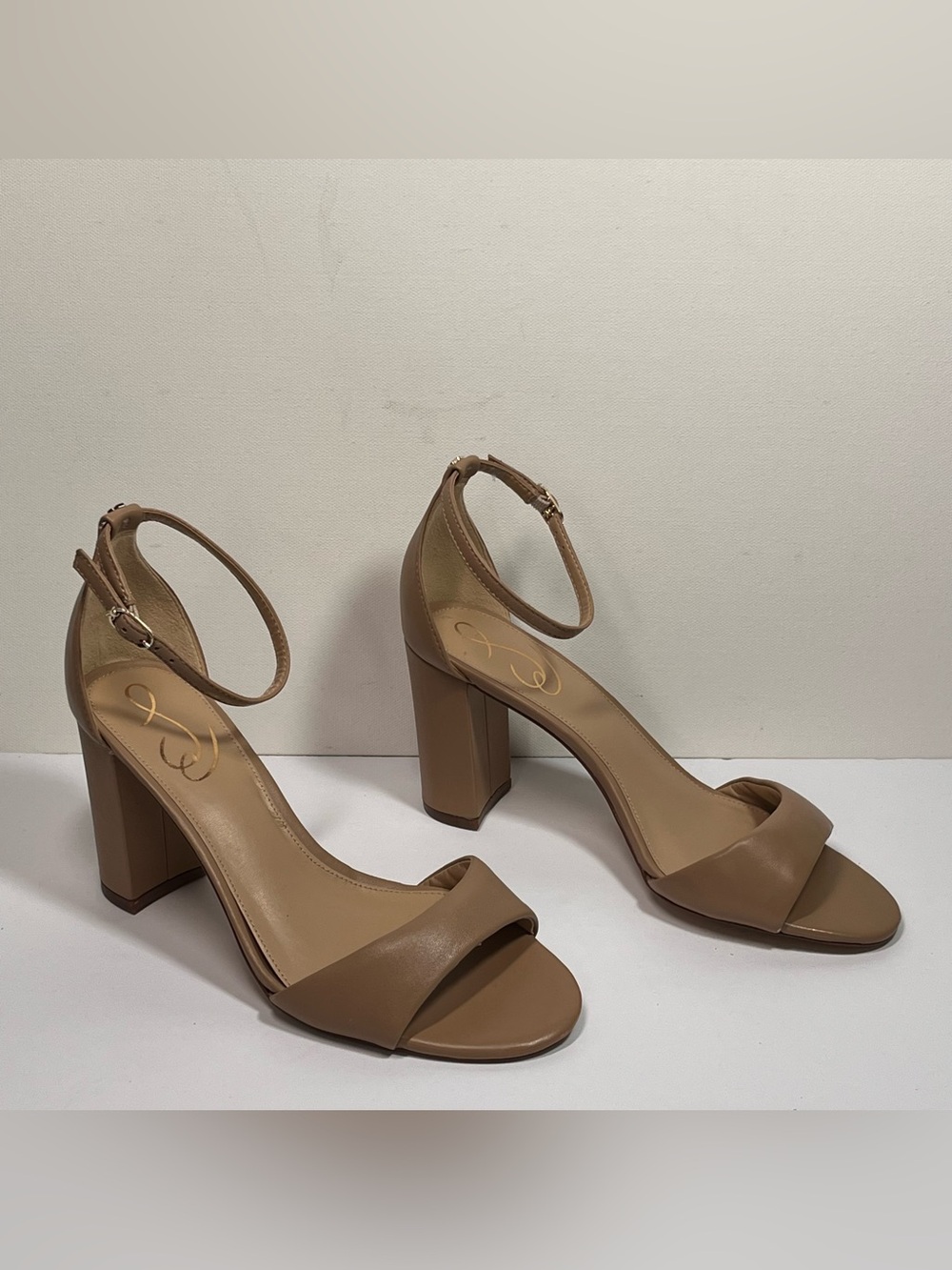 Sam Edelman Robyn Leather Ankle Strap Heel - Picture 2 of 7